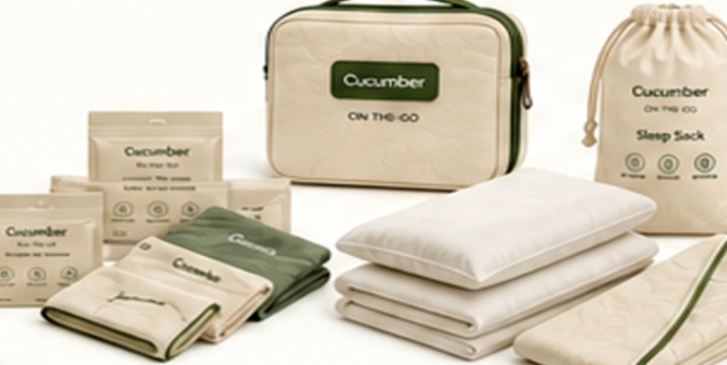 Cucumber Super Traveler Bundle with starter kit and hotel sleep essentials