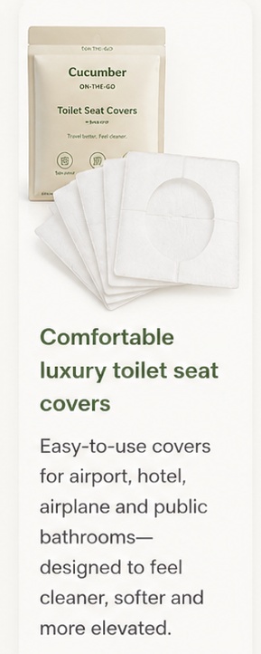 Cucumber comfortable luxury toilet seat cover product mockup